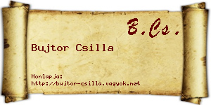 Bujtor Csilla névjegykártya