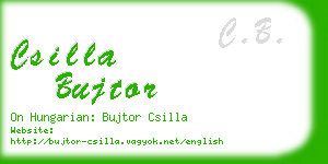 csilla bujtor business card